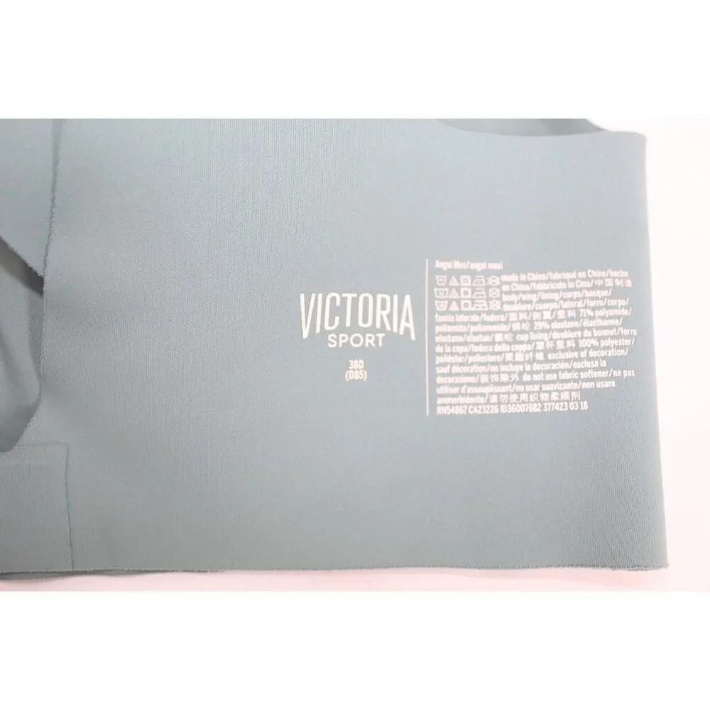 Victoria Sports Angle Max Bra 34DD Teal Green Padded Non-wire Yoga‎ Workout
